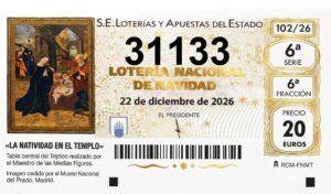 Décimo Loteria de Navidad 2026 Nº 31133