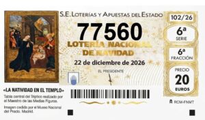 Décimo Loteria de Navidad 2026 Nº 77560