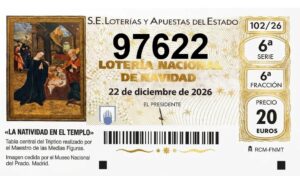 Décimo Loteria de Navidad 2026 Nº 97622